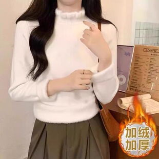 温柔木耳边2025新款 加绒加厚 冬日小暖炉 毛衣 甜甜专享