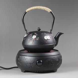 TZ壶茶壶套电炉煮茶器围炉茶 陶铁壶套装 烧水泡铸铁茶壶日式 铁1