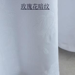 M酒店饭桌布纯棉圆桌布台艺面形料圆布定F77JH9HM做店西餐厅桌布