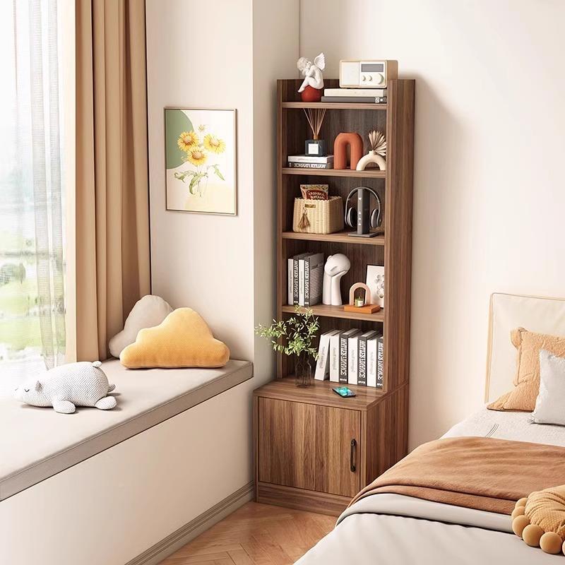 实物木床头柜床边室储S2书柜柜子书架落物地置物架书柜靠墙杂柜卧