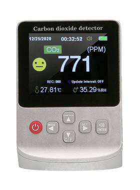 CO2检测仪空气质量浓度表NDIR/S8森尔传感器彩屏二氧化碳测试仪器