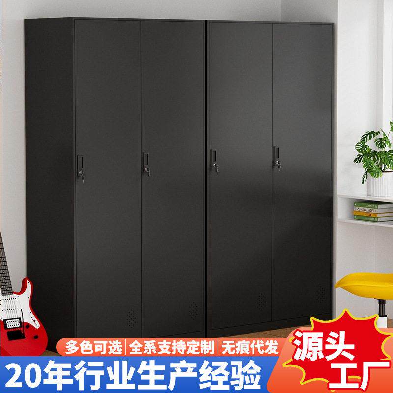 拆装3门更衣柜带锁铁皮储物柜浴室健身房换衣柜员工宿舍存放柜子