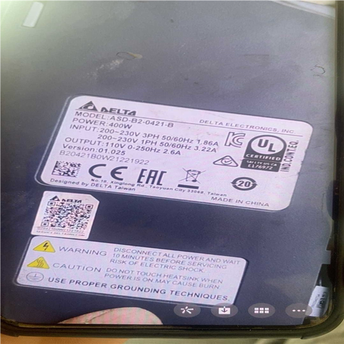 台达B2驱动器ASD-B2-0421-B，400w，成色（憨憨电子）