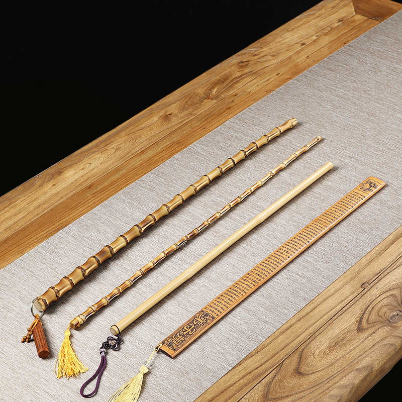 竹鞭教鞭实心竹竹条家用 创意手持戒尺教师专用 教学棍把玩指挥棒