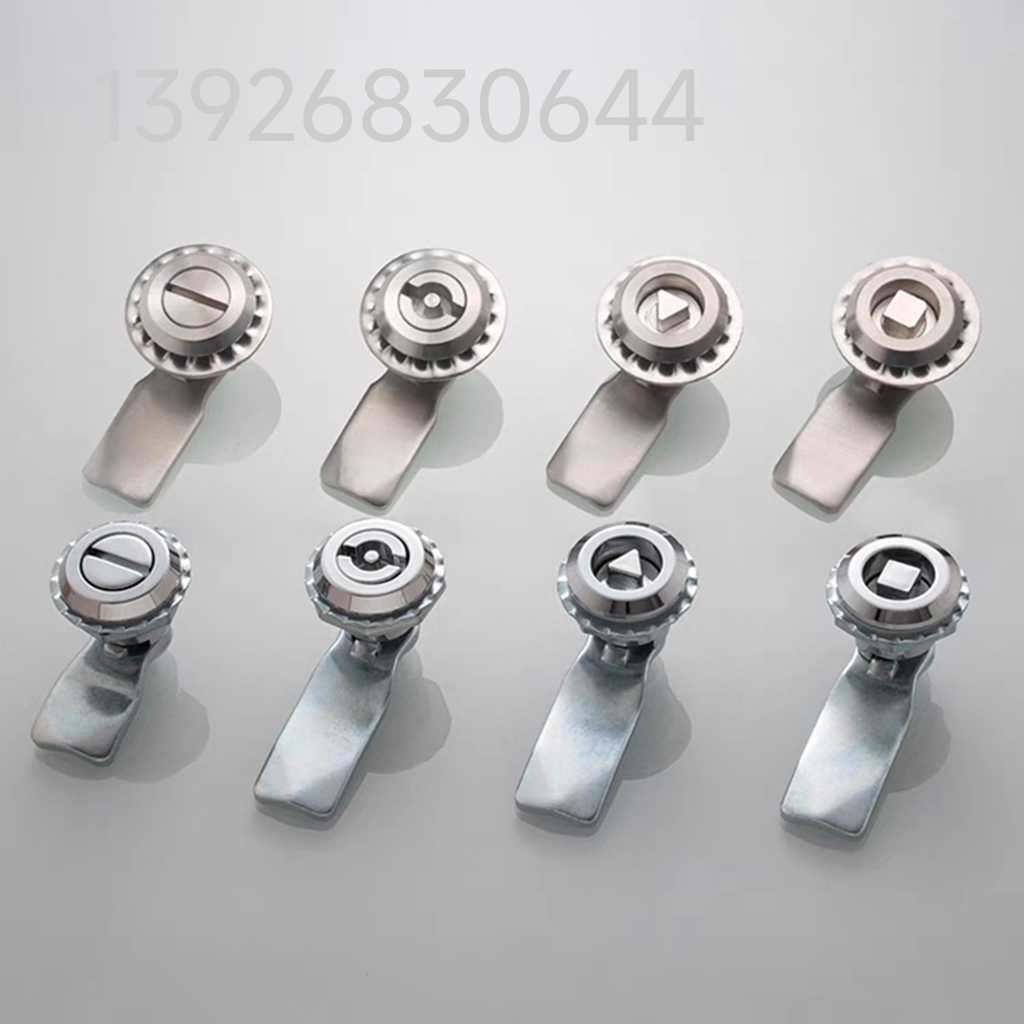 生久MS705配电箱锁一字三角锁芯转舌锁不锈钢转舌锁配电柜MS802