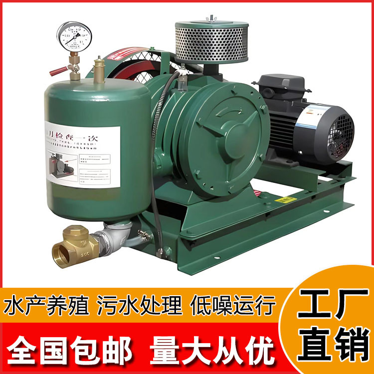 章丘隆晟达污水处理低噪音回转式鼓风机鱼塘增氧曝气鼓风机机头