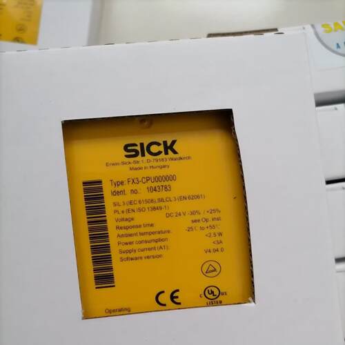 (议价)SICKFX3-CPU000000/1043783 安全