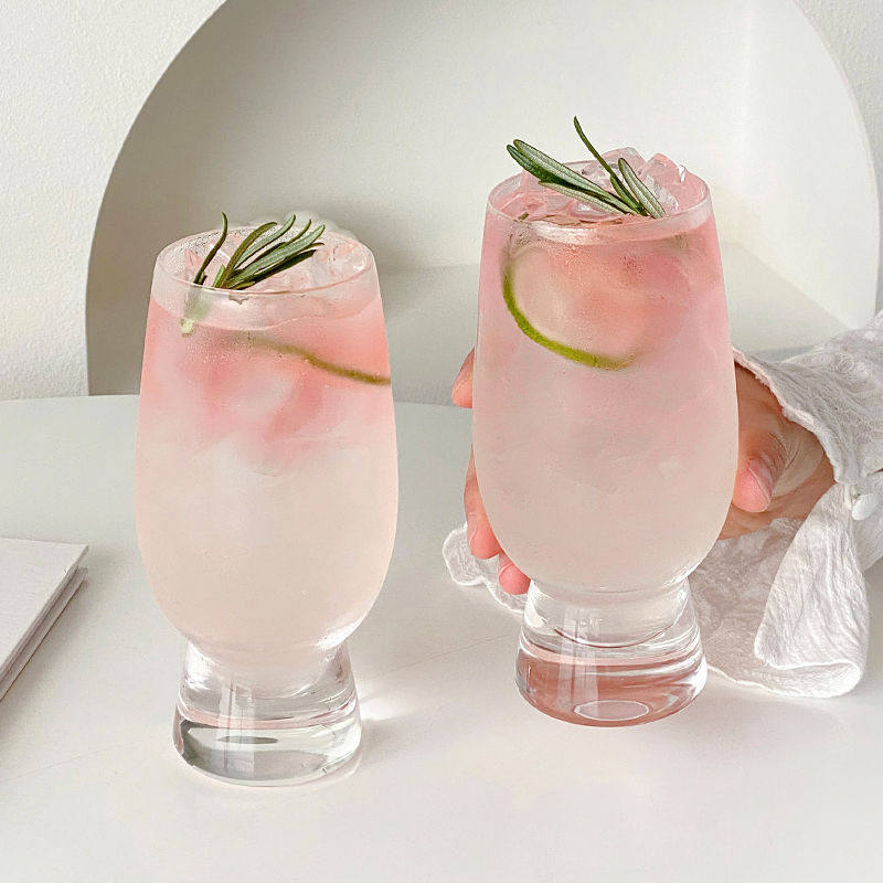 胖胖玻璃果茶杯夏天家用创意透明高颜值女冷饮料喝水果汁啤酒杯子