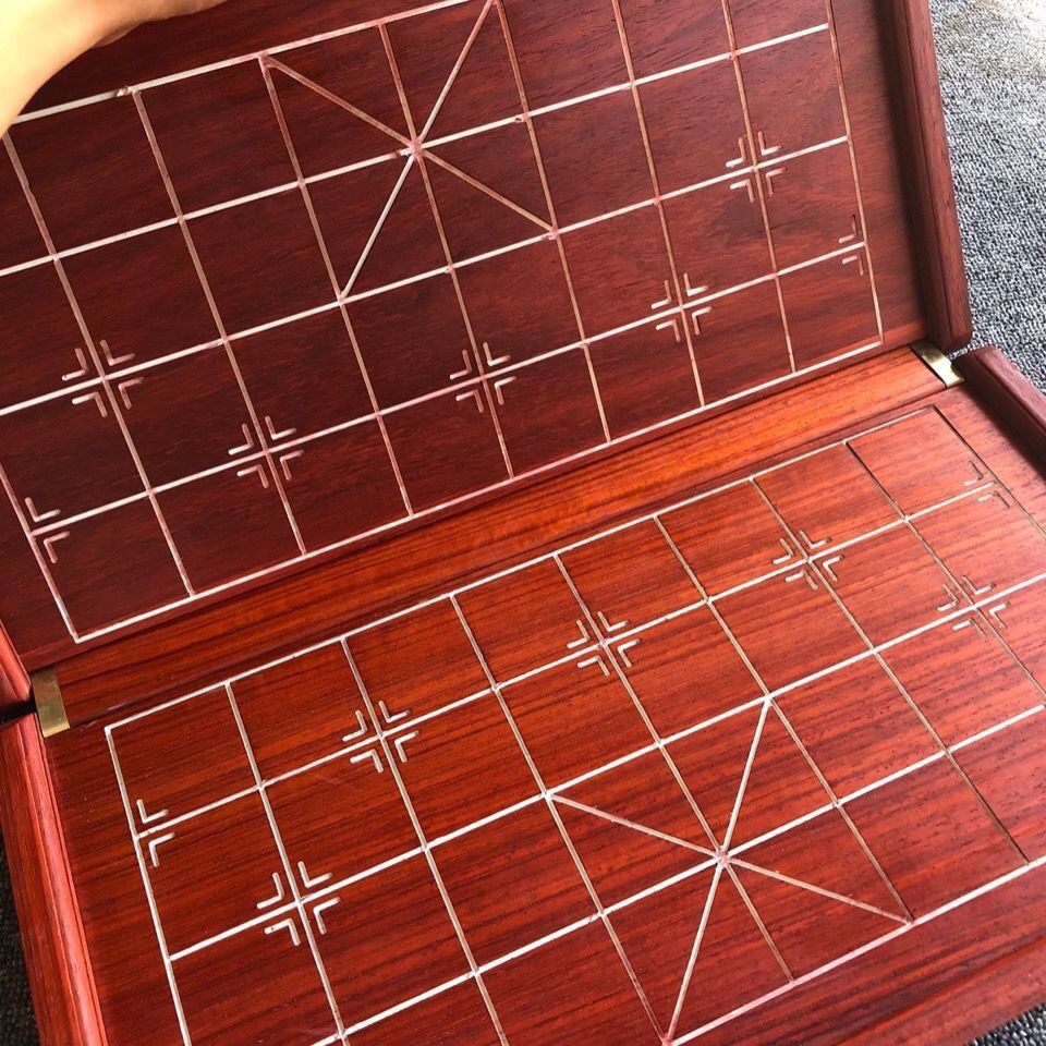 木制折叠棋盘象棋高档原木纯品象棋盒象棋棋盘木棋盘高档实木标准