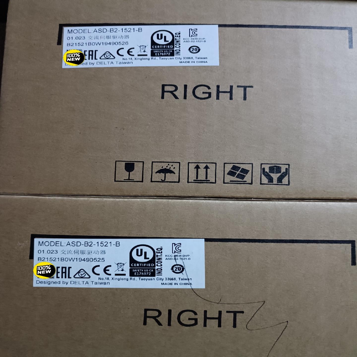 台达B2 ASD-B2-1521-B 1.5KW驱动（卡套电子）