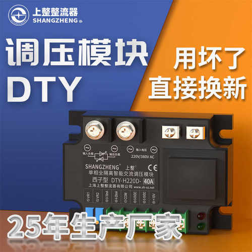 DTY可控硅单相交流调压模块电力调整器5V/10V/4-20MA/固态调压器
