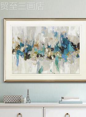 网红现代简约抽装画美式轻奢象壁画餐饰玄关入户沙发景墙大背气挂
