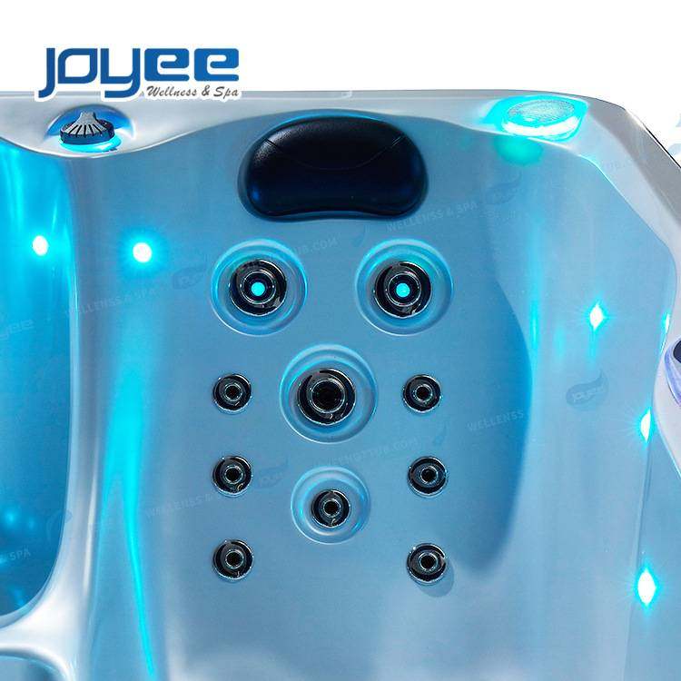 JOYEE别墅SPA户外按摩浴缸亚克力多人智能加热恒温花园露台大泡池
