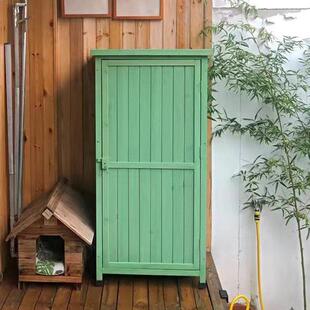 户外收纳柜花园庭院农具收纳柜家用防水防晒防腐杂物柜工具柜室外