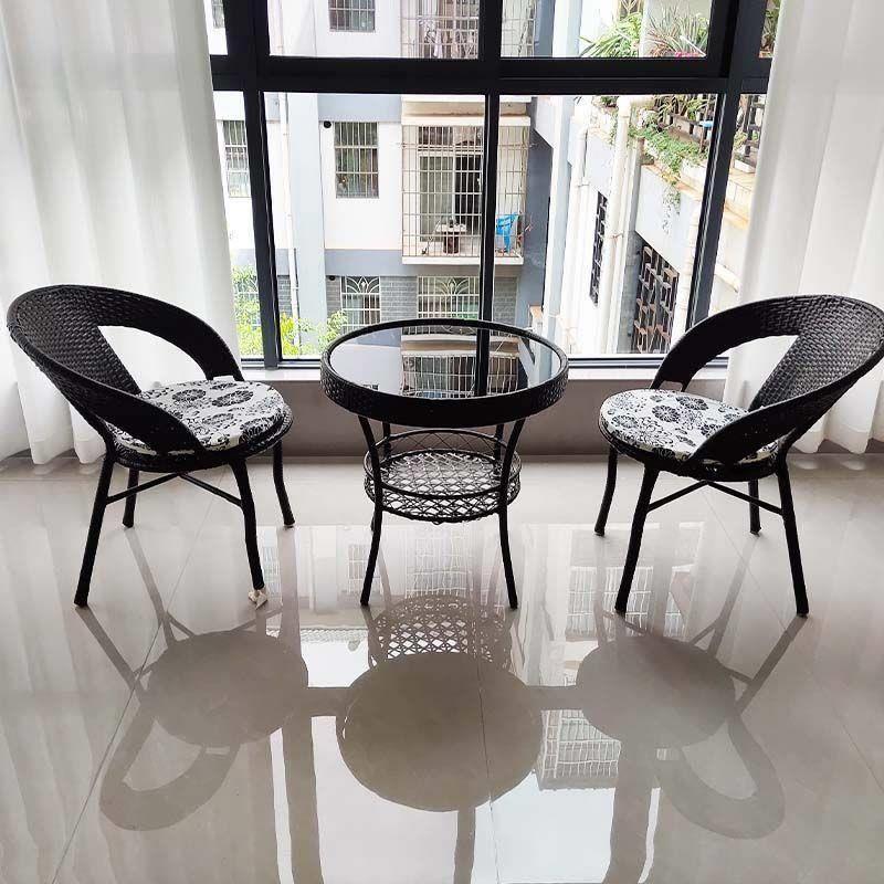 阳小桌椅藤椅件套户外休茶闲桌椅三台组合庭院露台彷藤编椅子见详