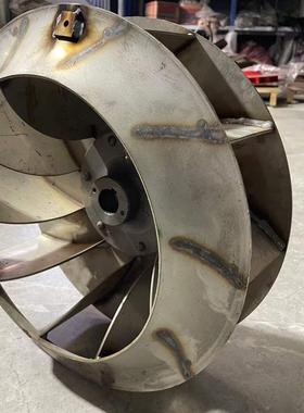 4-72不锈钢叶轮风叶铝叶轮倾式3.6A4#4.5号5离心风机配件叶子