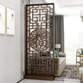 新中式 福字屏风隔断柜简约现代进门客厅木质玄关入户半遮挡置物架