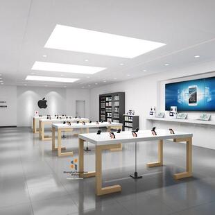 彩妆手机体验桌电脑数码展示桌科技展示厅彩绘岛展示桌