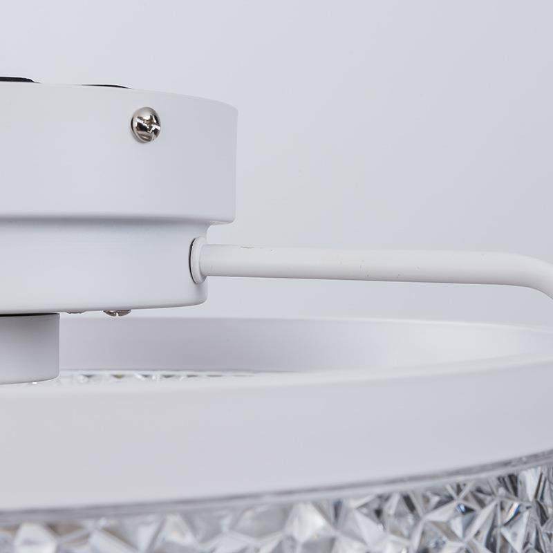 卧室摇头吸顶风扇灯一体现代简约餐厅儿童吸顶风扇灯大风力超静音