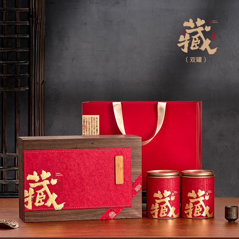 高档半斤一斤装茶叶罐茶叶礼盒白茶红茶绿茶茶叶包装盒空盒定制