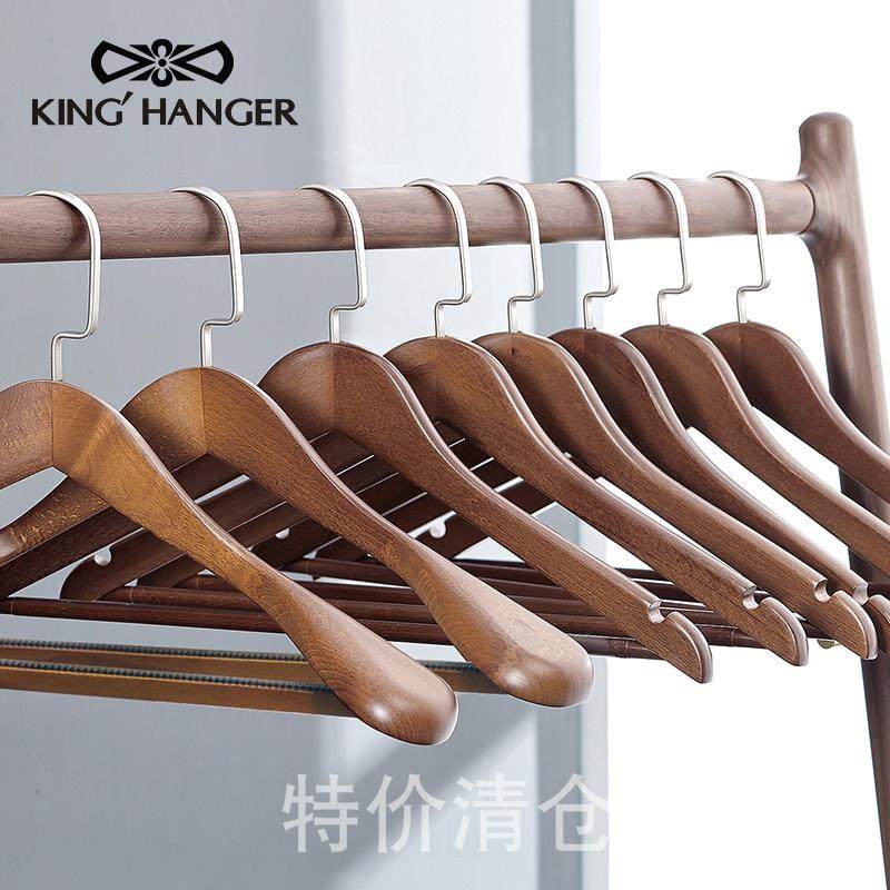 金领结高级复古色实木衣架衣柜衣帽间专用挂衣木质无痕衬衫衣挂,收纳整理,木质衣架,淘宝优惠券,粉丝福利购,淘宝优惠卷