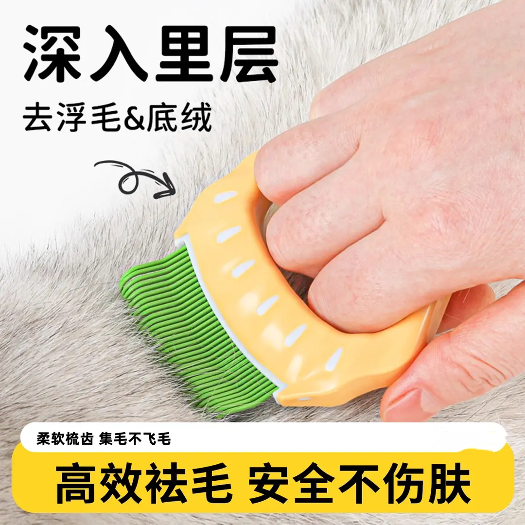 猫咪贝壳梳猫梳毛专用梳子宠物刷