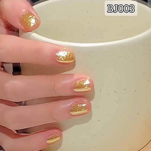 [新]Bj03~金色双月水性指甲油
