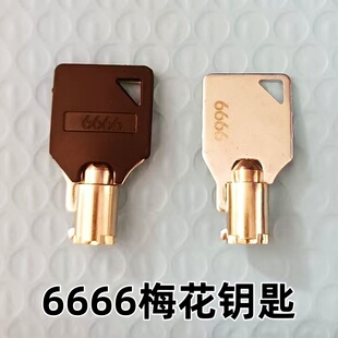 6666钥匙游戏机娃娃机电脑机箱电梯工具箱梅花门锁通用钥匙配件