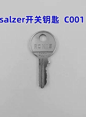 RONIS钥匙C001编码德国salzer凸轮旋转开关钥匙型号【可开发票】