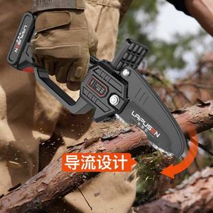 电锯家用迷你手持锂电小型锯柴LPS 跨境电式 XK4C户外电充链锯锯砍