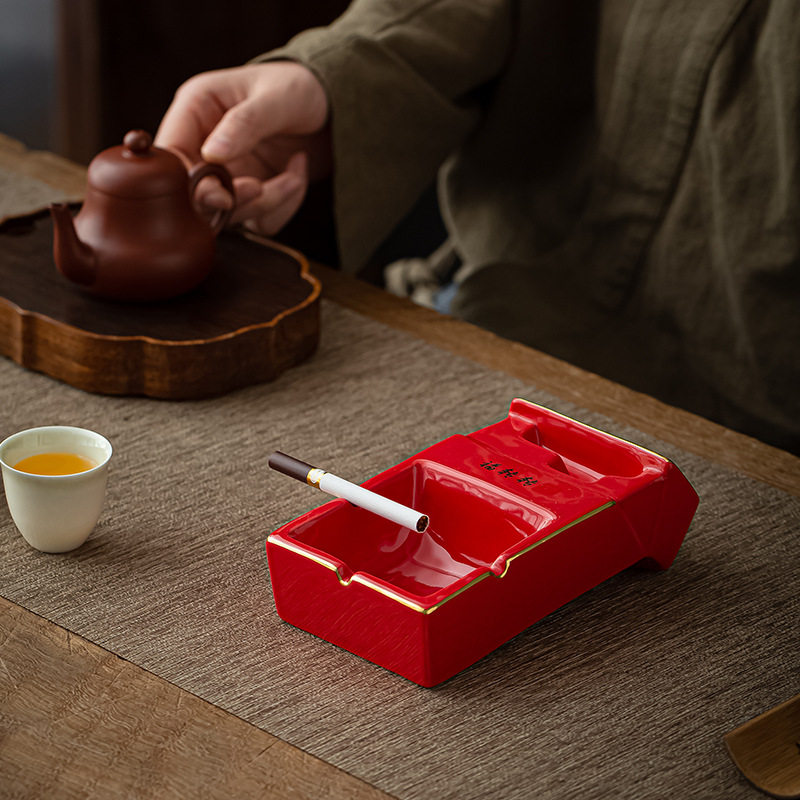品匠瓷器福转转烟灰缸