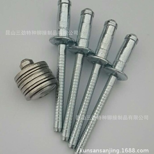 厂家直供镀锌铁单鼓型抽芯拉铆钉