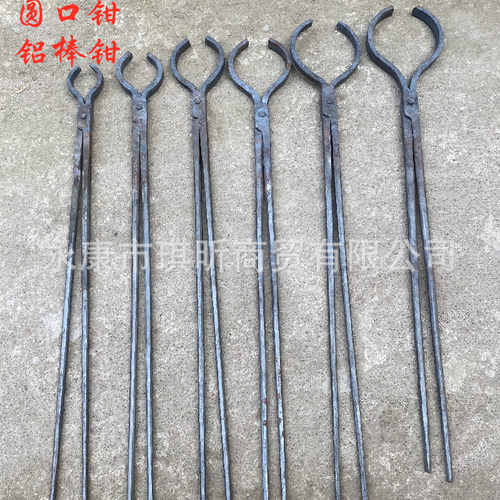 手工锻打加粗耐高温圆口钳