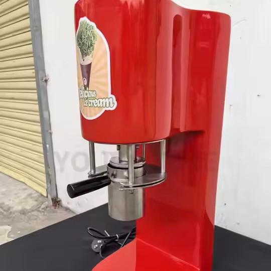 网红商用硬冰淇淋压面条机