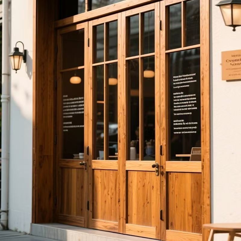 实木门窗老榆木家用门窗酒店民宿中式进户门复古街边商店店铺门