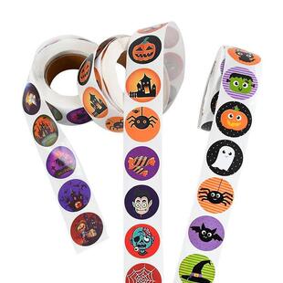 Sticker Cookie 500pcs Pumpkin Treat Candy Halloween Trick