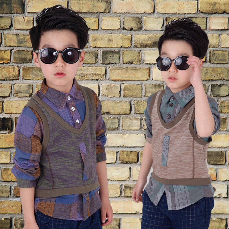 Chemise garcon à manche longue - Ref 2074016 Image 1