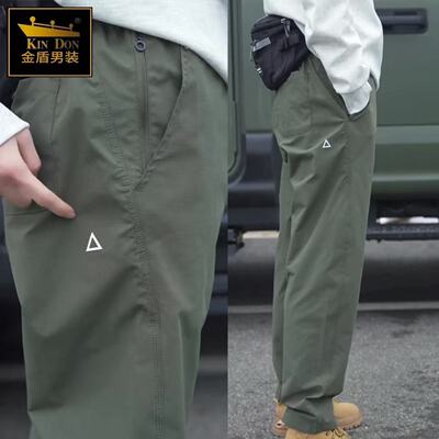 秋季爆款机能美式工装裤简约百搭潮流休闲裤男长裤户外休闲裤
