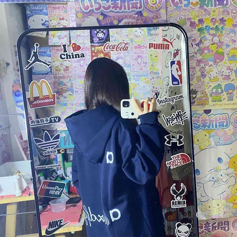 美式穿搭连帽卫衣潮牌高街字母刺绣宽松慵懒风oversize上衣服男女