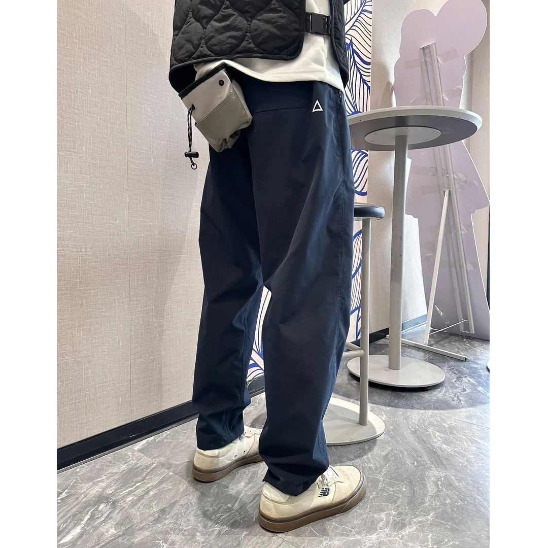 新款机能小三角白标宽松锥形休闲裤美式工装长裤男女同款休闲裤