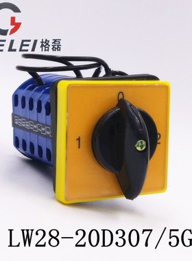 LW28-20D307/5GL恒联HS30.40A50A双动双速和面机控制万能转换开关