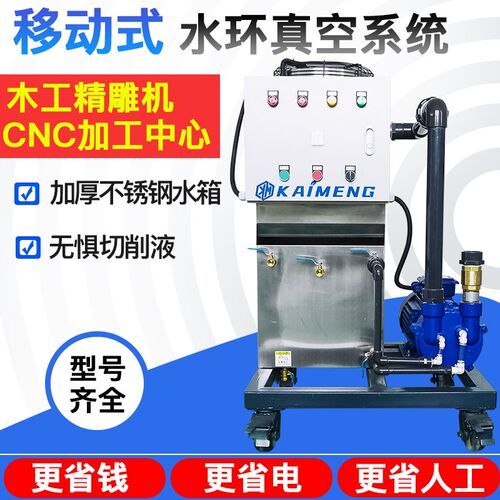 5.5kw雕刻机真空泵2bv水环真空泵cnc负压系统真空吸附吸盘真空泵