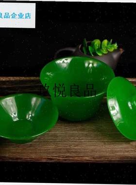 厂家直销阿富汗i玉三才盖碗茶具套组古代茶具盖碗高档单个家用养,