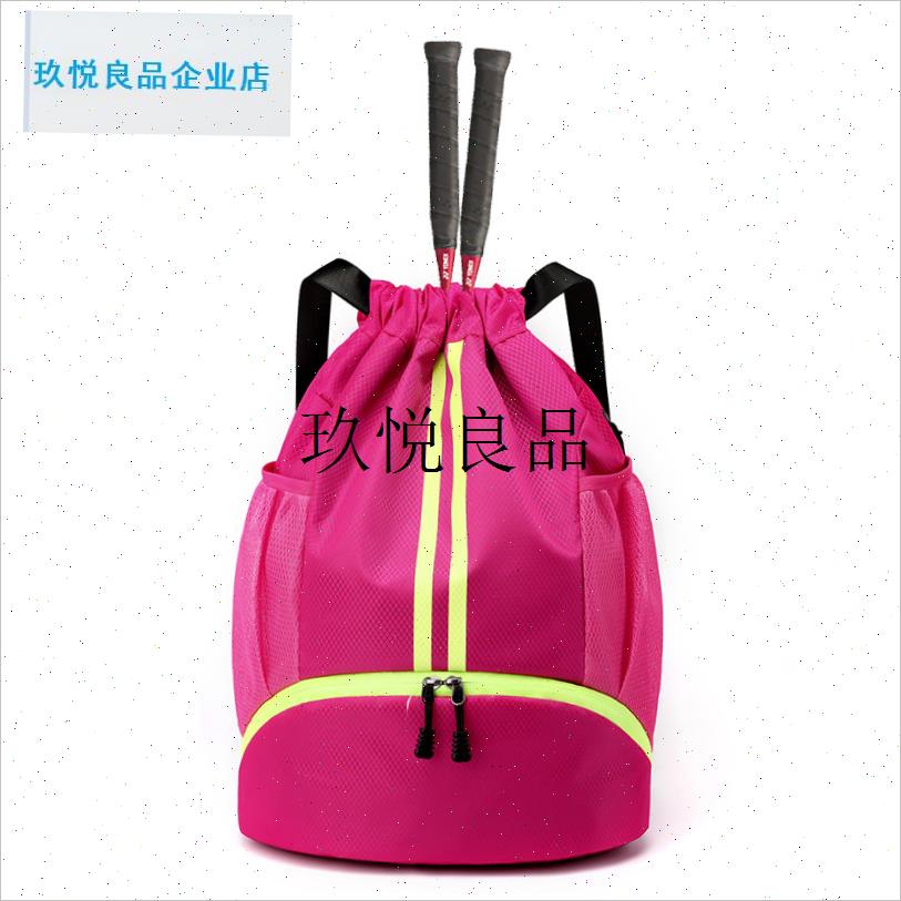 新款羽毛球包独立鞋仓束口双肩包网球包运动Q训练包干湿分离收纳,