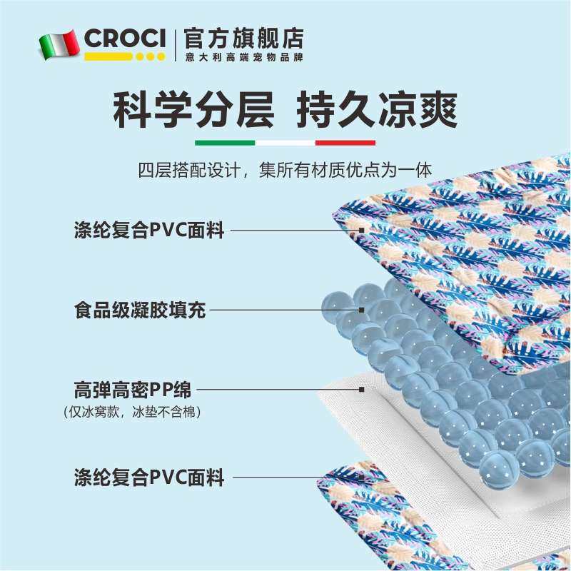 意大利CROCI狗冰垫宠物睡垫夏季狗窝凉垫猫用冰垫硅胶防水狗垫子,宠物/宠物食品及用品,猫狗垫子,淘宝优惠券,粉丝福利购,淘宝优惠卷