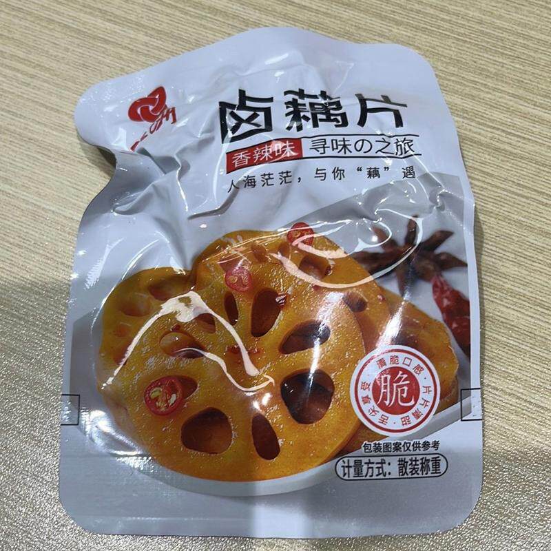 双洲卤藕片麻辣莲藕丁黑鸭味湖南风味卤藕即食解馋小零食小吃食品