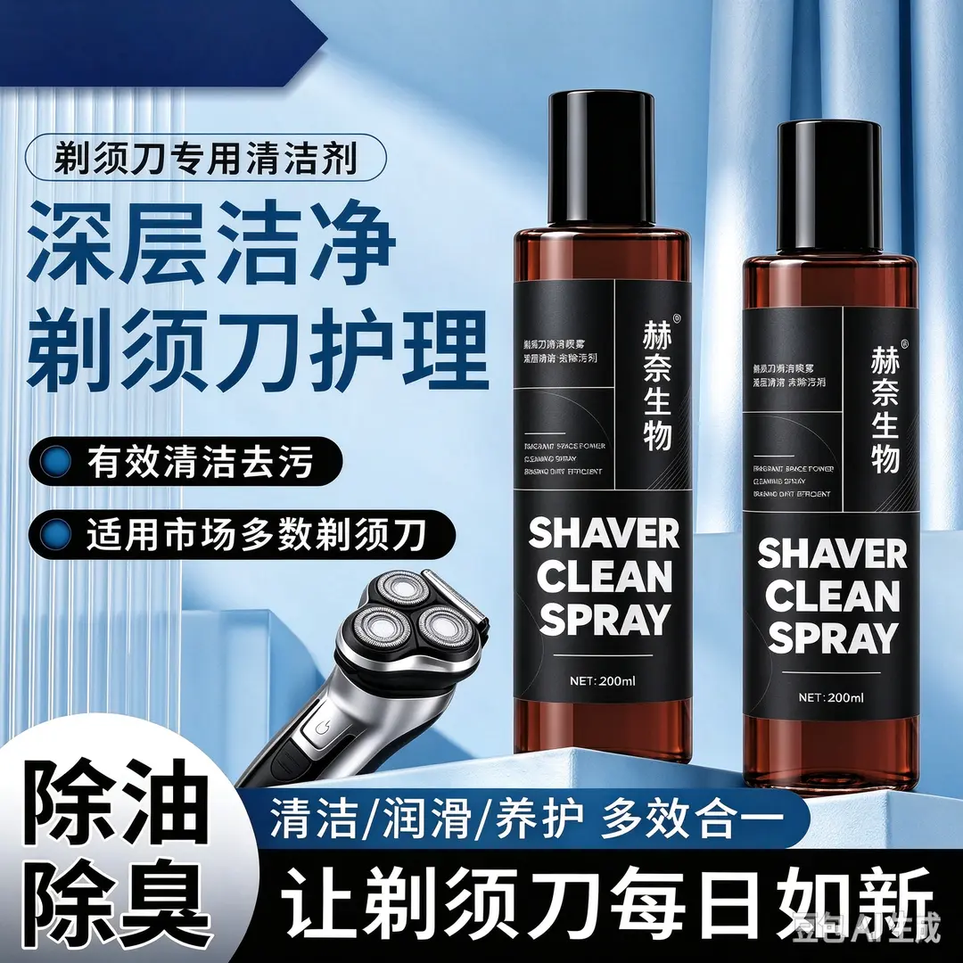 赫奈生物剃须刀专用清洁剂喷雾