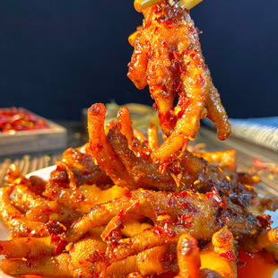 湖南香辣鸡爪凤爪冷水江麻辣休闲麻辣零食发财鸡爪办公室馋嘴零食