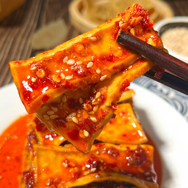 湖南特产豆干娄底新化冷水江麻辣豆腐香辣豆干办公室零食手工现做