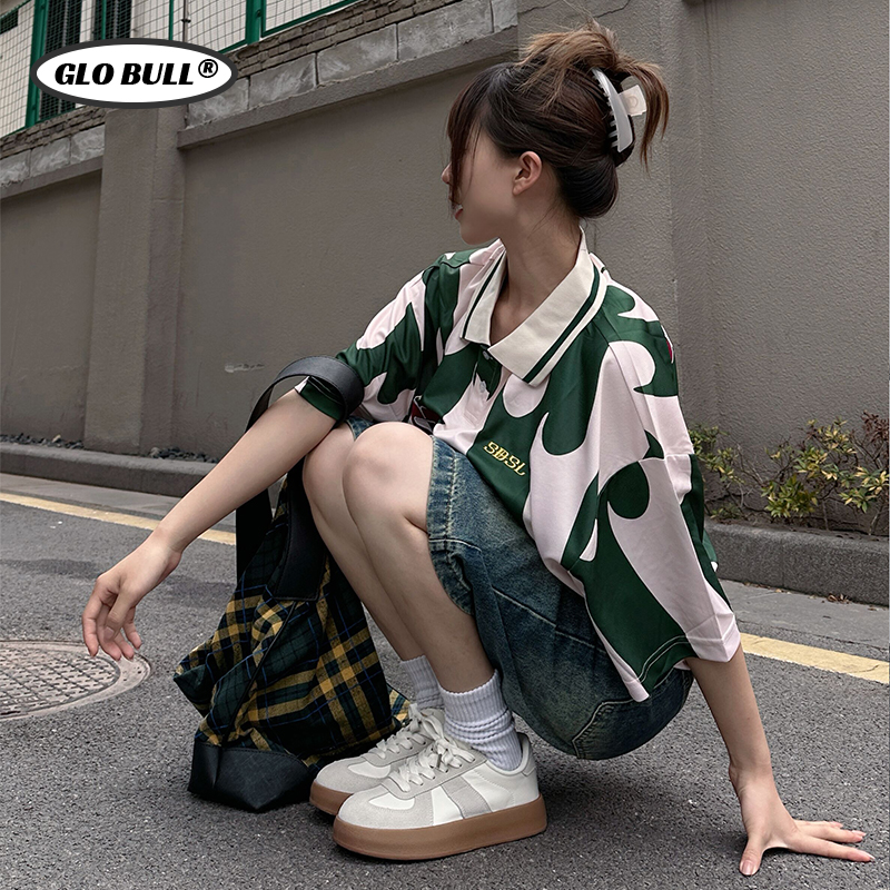 GLO BULL德训鞋女款2025夏季新款厚底增高板鞋学生潮流百搭小白鞋